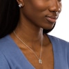 Thumbnail Image 2 of Diamond Accent Tilted Double Heart Pendant and Stud Earrings Set in Sterling Silver