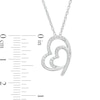 Thumbnail Image 3 of Diamond Accent Tilted Double Heart Pendant and Stud Earrings Set in Sterling Silver
