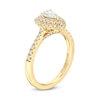 Thumbnail Image 3 of Celebration Infinite™ 1 CT. T.W. Certified Pear-Shaped Diamond Double Frame Engagement Ring in 14K Gold (I/SI2)