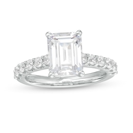 2-1/2 CT. T.W. Certified Emerald-Cut Lab-Grown Diamond Engagement Ring in 14K White Gold (F/VS2)
