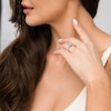 Thumbnail Image 2 of 2-1/2 CT. T.W. Certified Emerald-Cut Lab-Grown Diamond Engagement Ring in 14K White Gold (F/VS2)