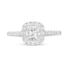 Thumbnail Image 3 of 1-1/3 CT. T.W. Certified Princess-Cut Lab-Grown Diamond Frame Engagement Ring in 14K White Gold (F/VS2)