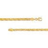 Thumbnail Image 2 of Diamond-Cut Braided Herringbone Necklace in 10K Gold