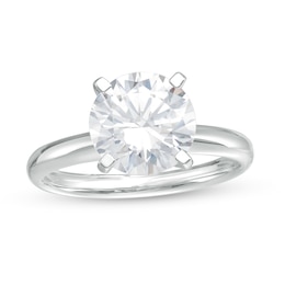 3 CT. Certified Lab-Created Diamond Solitaire Engagement Ring in 14K White Gold (F/VS2)