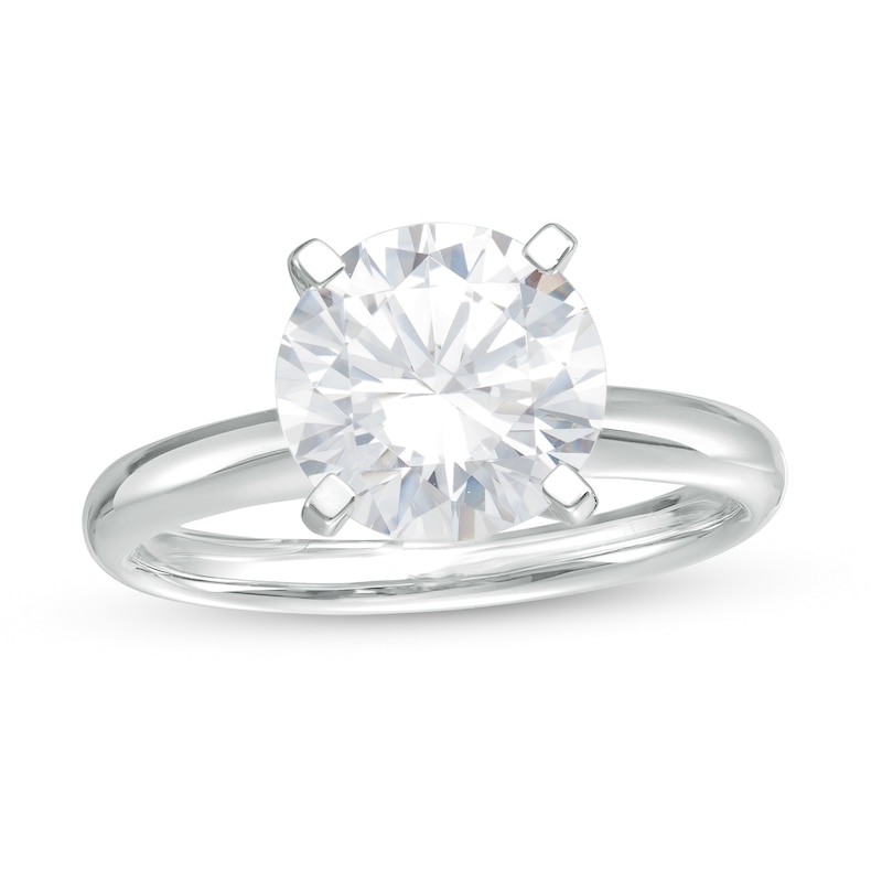 3 CT. Certified Lab-Created Diamond Solitaire Engagement Ring in 14K White Gold (F/VS2)