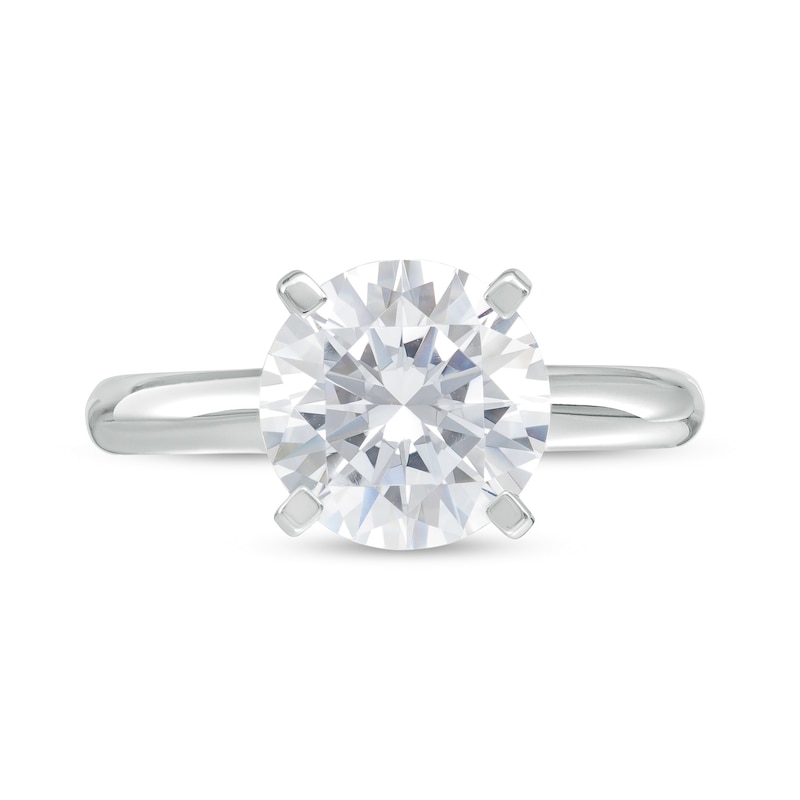 3 CT. Certified Lab-Created Diamond Solitaire Engagement Ring in 14K White Gold (F/VS2)