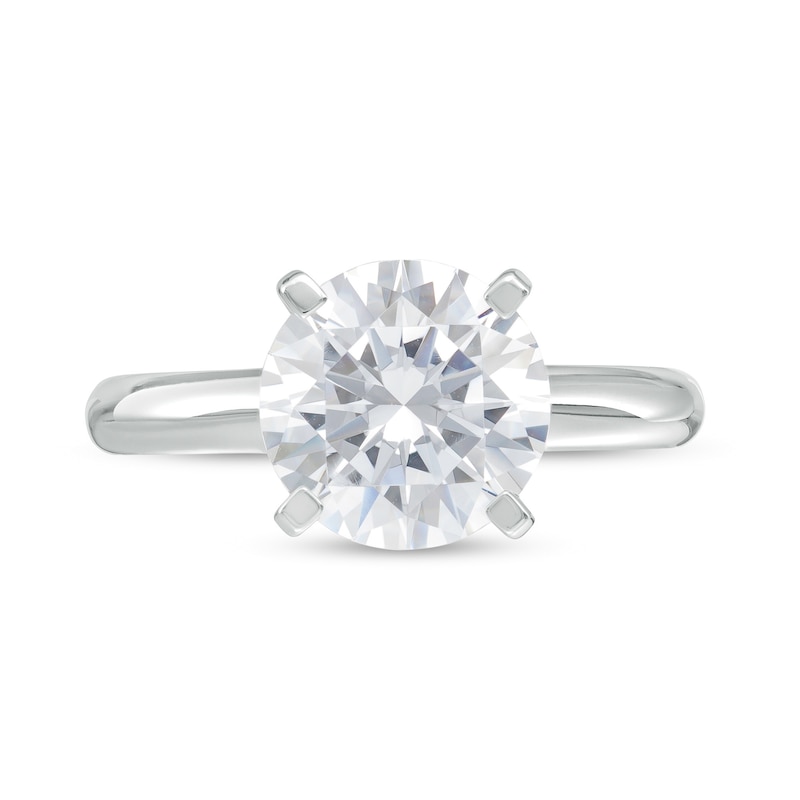 Main Image 4 of 3 CT. Certified Lab-Grown Diamond Solitaire Engagement Ring in 14K White Gold (F/VS2)