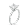 Thumbnail Image 2 of 2 CT. Certified Princess-Cut Lab-Created Diamond Solitaire Engagement Ring in 14K White Gold (F/VS2)