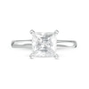 Thumbnail Image 3 of 2 CT. Certified Princess-Cut Lab-Created Diamond Solitaire Engagement Ring in 14K White Gold (F/VS2)