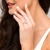 Thumbnail Image 2 of 3 CT. Certified Princess-Cut Lab-Grown Diamond Solitaire Engagement Ring in 14K White Gold (F/VS2)