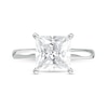 Thumbnail Image 4 of 3 CT. Certified Princess-Cut Lab-Grown Diamond Solitaire Engagement Ring in 14K White Gold (F/VS2)