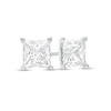 Thumbnail Image 1 of 2 CT. T.W. Certified Princess-Cut Lab-Grown Diamond Solitaire Stud Earrings in 14K White Gold (F/SI2)