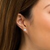 Thumbnail Image 2 of 2 CT. T.W. Certified Princess-Cut Lab-Grown Diamond Solitaire Stud Earrings in 14K White Gold (F/SI2)