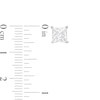 Thumbnail Image 3 of 2 CT. T.W. Certified Princess-Cut Lab-Grown Diamond Solitaire Stud Earrings in 14K White Gold (F/SI2)