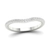 Thumbnail Image 1 of Trouvaille Collection 1/8 CT. T.W. DeBeers®-Graded Diamond Contour Anniversary Band in Platinum (F/I1)