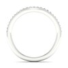 Thumbnail Image 3 of Trouvaille Collection 1/8 CT. T.W. DeBeers®-Graded Diamond Contour Anniversary Band in Platinum (F/I1)