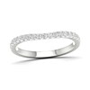 Thumbnail Image 1 of Trouvaille Collection 1/4 CT. T.W. DeBeers®-Graded Diamond Contour Anniversary Band in Platinum (F/I1)