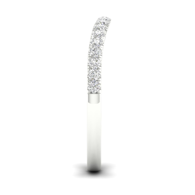 Main Image 2 of Trouvaille Collection 1/4 CT. T.W. DeBeers®-Graded Diamond Contour Anniversary Band in Platinum (F/I1)