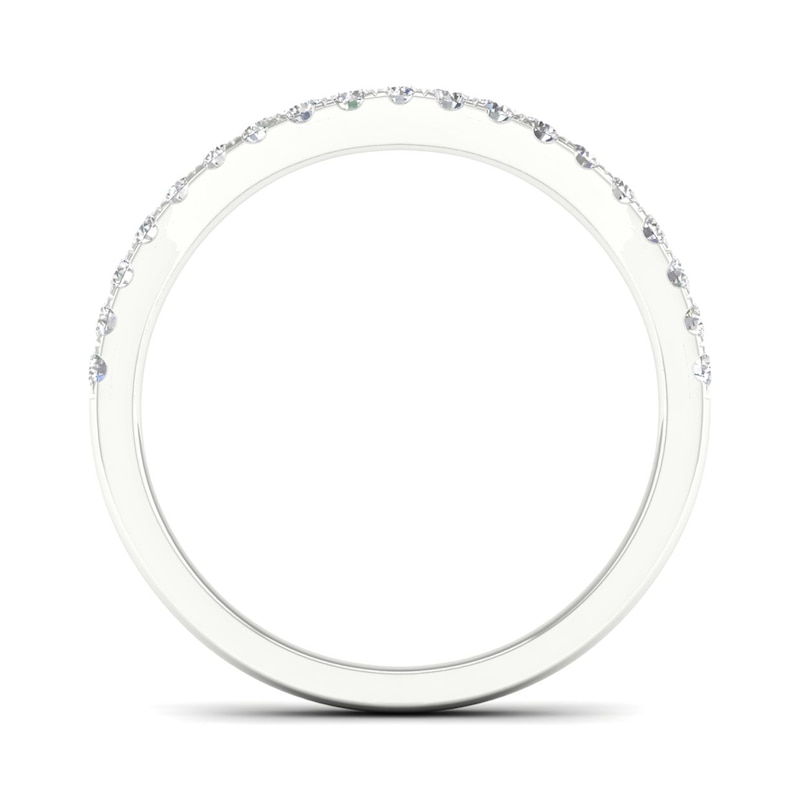 Main Image 3 of Trouvaille Collection 1/4 CT. T.W. DeBeers®-Graded Diamond Contour Anniversary Band in Platinum (F/I1)