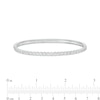 Thumbnail Image 3 of 1 CT. T.W. Lab-Grown Diamond Line Bangle in 14K White Gold (F/SI2) – 7.25"
