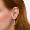 Thumbnail Image 2 of 2 CT. T.W. Certified Lab-Grown Diamond Hoop Earrings in 14K White Gold (F/SI2)