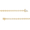 Thumbnail Image 2 of 1/2 CT. T.W. Cushion-Shaped Multi-Diamond Tilted Frame Line Bracelet in 10K Gold