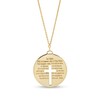 Thumbnail Image 0 of The Lord's Prayer Cutout Cross Tag Pendant in 10K Gold