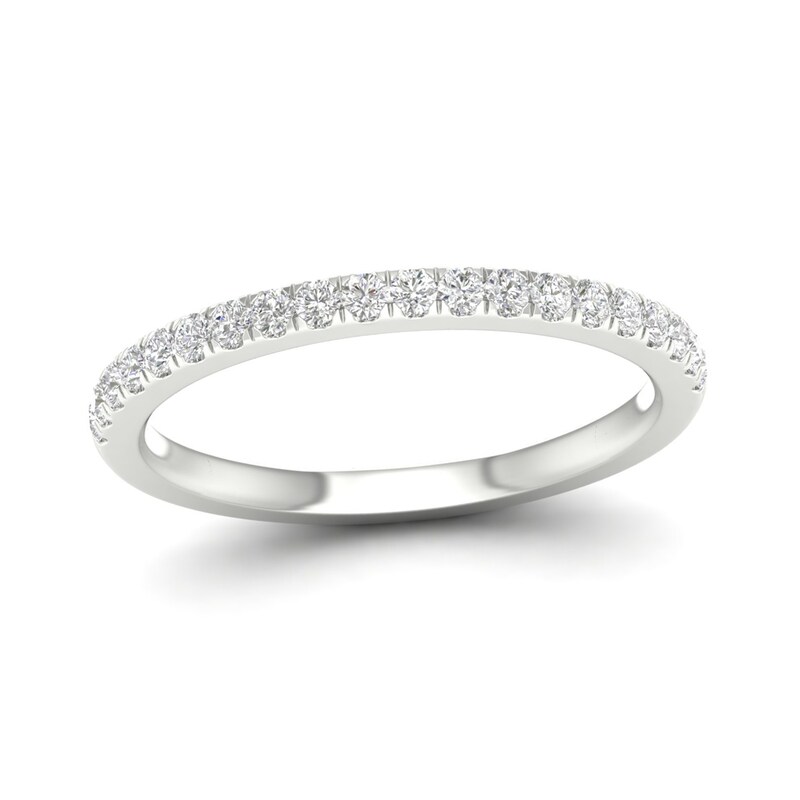 Main Image 1 of Trouvaille Collection 1/4 CT. T.W. DeBeers®-Graded Diamond Anniversary Band in Platinum (F/I1)