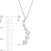 Thumbnail Image 3 of 1 CT. T.W. Journey Lab-Grown Diamond Curved Pendant in 14K White Gold (F/SI2)