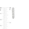 Thumbnail Image 3 of 1 CT. T.W. Multi-Diamond Inside-Out Hoop Earrings in 10K White Gold