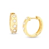 Thumbnail Image 0 of 1/4 CT. T.W. Diamond Geometric Hoop Earrings in 10K Gold