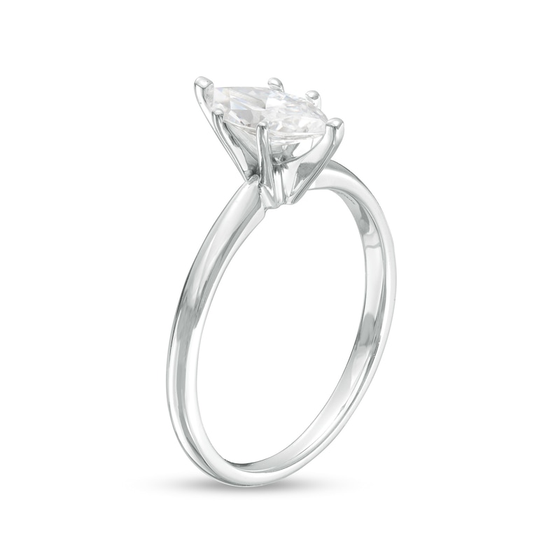 Main Image 3 of 1 CT. Certified Marquise Lab-Grown Diamond Solitaire Engagement Ring in 14K White Gold (F/VS2)