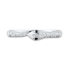 Thumbnail Image 2 of 1/8 CT. T.W. Black and White Diamond Snake Ring in Sterling Silver – Size 7