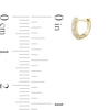 Thumbnail Image 1 of 1/5 CT. T.W. Diamond Four Stone Huggie Hoop Earrings in 10K Gold