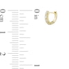 Thumbnail Image 2 of 1/5 CT. T.W. Diamond Four Stone Huggie Hoop Earrings in 10K Gold