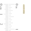 Thumbnail Image 3 of 1/10 CT. T.W. Diamond Vertical Bar Stud Earrings in 10K Gold