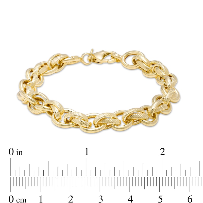 Main Image 4 of 7.6mm Cable Chain Bracelet in 14K Gold - 7.5"