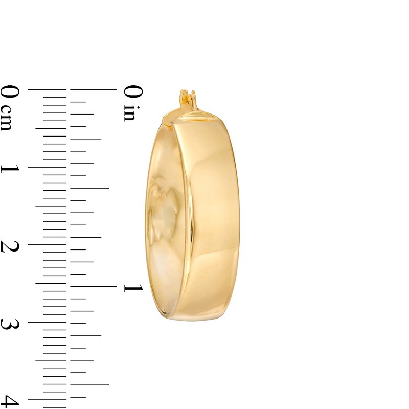 Main Image 3 of 25.0mm Hoop Earrings in 14K Gold
