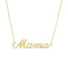 Thumbnail Image 1 of Cursive "Mama" Necklace in 10K Gold