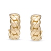 Thumbnail Image 1 of 15.0mm Curb Link J-Hoop Earrings in 10K Gold