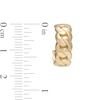 Thumbnail Image 3 of 15.0mm Curb Link J-Hoop Earrings in 10K Gold