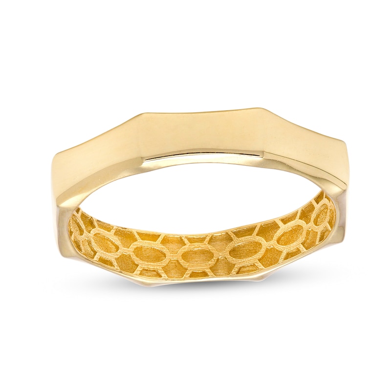 Main Image 1 of Bamboo Band in 10K Gold - Size 7