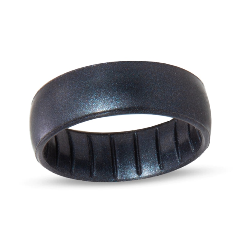 Main Image 1 of Enso Rings Elements Collection - 6.6mm Black Pearl Silicone Band