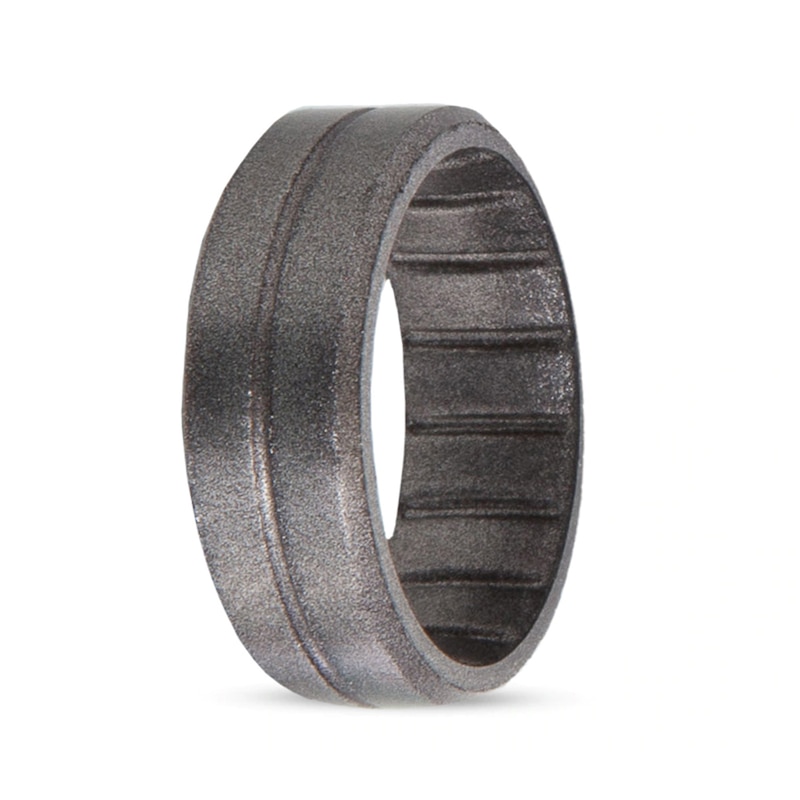 Main Image 3 of Enso Rings Contour Elements Collection - 7.24mm Platinum Silicone Band