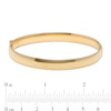 Thumbnail Image 3 of 066 Gauge Oval Bangle in 14K Gold - 7.5"