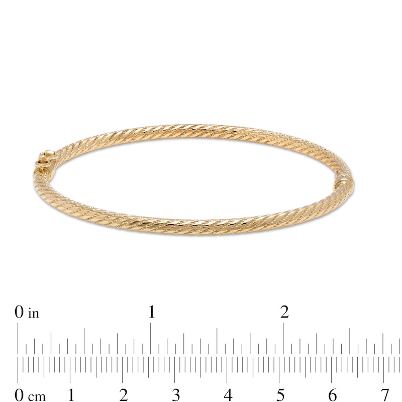 Main Image 3 of 3.0mm Rope Bangle in 10K Gold