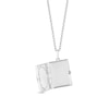 Thumbnail Image 2 of Enchanted Disney Belle 1/8 CT. T.W. Diamond Book Locket Pendant in Sterling Silver and 10K Rose Gold – 19"