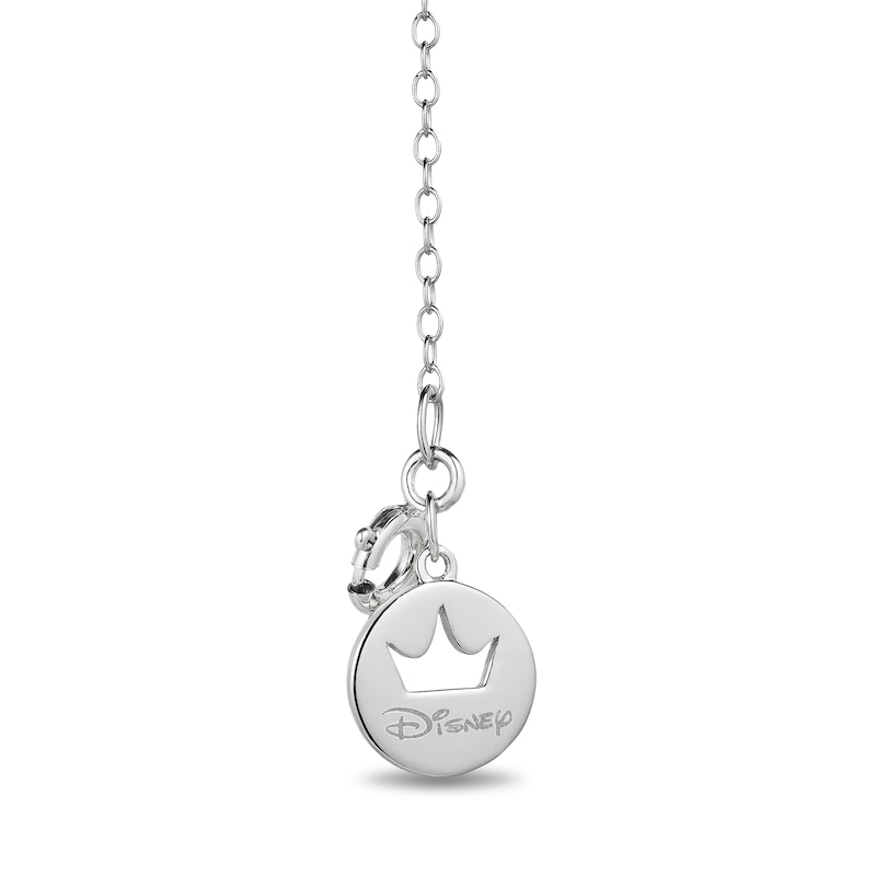 Main Image 3 of Enchanted Disney Belle 1/8 CT. T.W. Diamond Book Locket Pendant in Sterling Silver and 10K Rose Gold – 19"