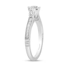 Thumbnail Image 2 of Enchanted Disney Ariel 3/4 CT. T.W. Diamond Seashell Profile Engagement Ring in 14K White Gold