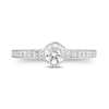 Thumbnail Image 4 of Enchanted Disney Ariel 3/4 CT. T.W. Diamond Seashell Profile Engagement Ring in 14K White Gold